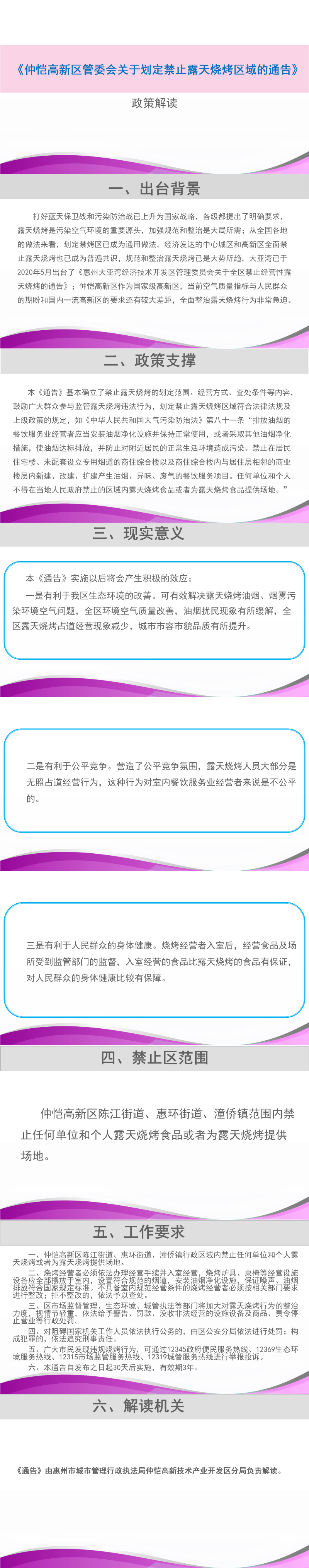 《仲愷高新區(qū)管委會(huì)關(guān)于劃定禁止露天燒烤區(qū)域的通告》政策解讀.png