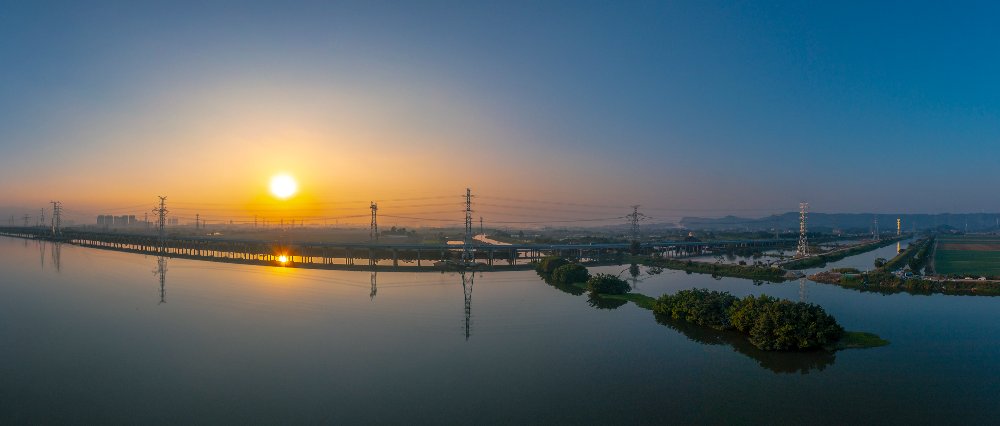 《潼湖濕地公園晚霞》